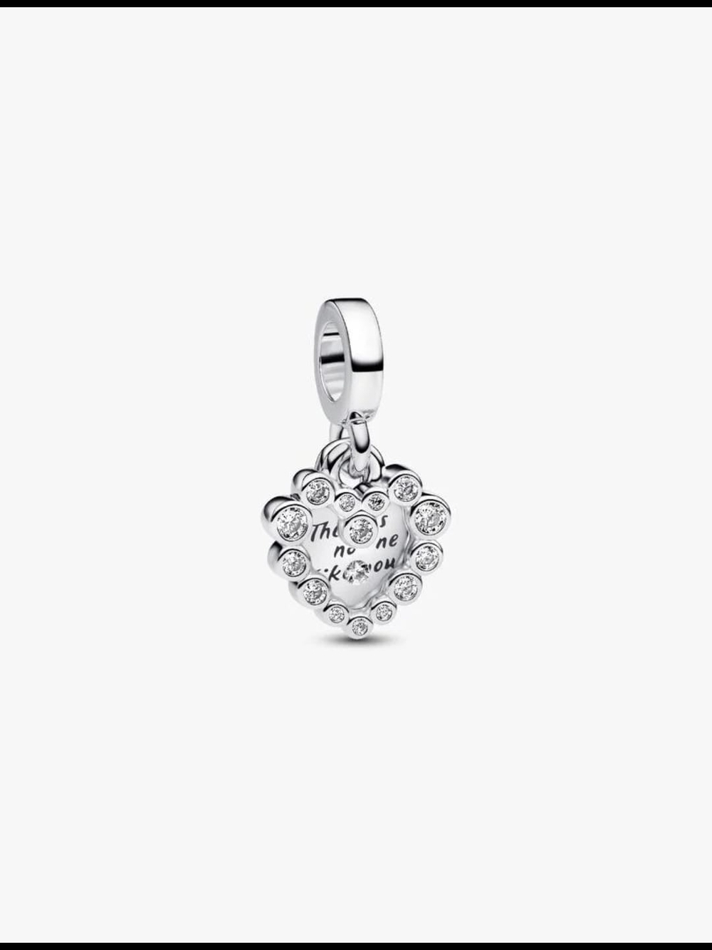 Pandora Sparkling Heart Double Dangle Charm 793765C01Sterling silver